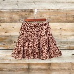 🌻SHEIN Cheetah Print skirt  Women's SZ:2 or Juniors Sz XS